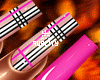 q. Pink Plaid Nails