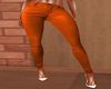 Orange Leather Pants
