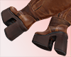 High Boots Brown Leather