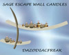 Sage Escape Wall Candles
