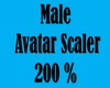 Male Avatar Scaler 200%