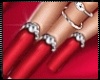 Pretty  Red Nails w Ring