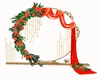 GM's Red floral Arch Wed