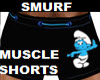 SMURF MUSCLE SHORTS