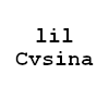 Lil Cvsina chain (f)