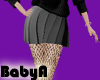~BA Gray Pleated Skirt