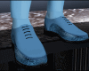 Blue men dress shoe