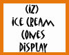 Ice Cream Cones Display