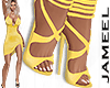 J l Seena yellow heels