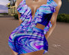 Psychedelic Ruffled 2PC