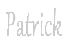 name sticker PATRICK