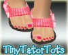 Kids Gingham Bow Shoes
