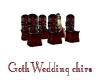 Goth Wedding chirs