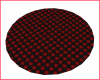 SM Black/Red Round Rug