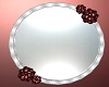 Round MIrror W/ Roses