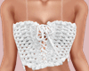 E* White Crochet Top