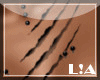 L!A chest tattoo scars