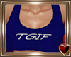 T♥ TGIF Tank Blue