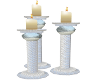 Trio-Etched Glass Candle