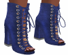 Blue Ankle Boots