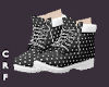 CRF* BLK & White Boots