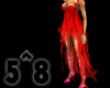 <5^8> Red Royal Dress