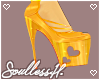Cupid Gold Heels