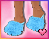 blue fluff heels