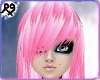 Pink Emo Hair Skullpin