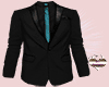 Black Suit w/ Teal Tie