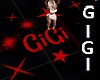GiGi floor sign