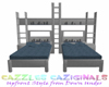 *CC* Blue/Grey Twin Bed
