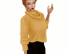 Cowl neck sweater - Gold