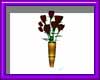 (sm)gold vase rose flowe