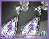 Lilac Diamond Earrings