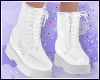 S| Cute White Boots