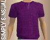 Henley Shirt Purple