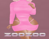 Sassy Pink Knit Dress
