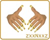 Gold Nails / Dainty Hand