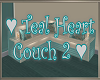 Teal Hearts Couch 2