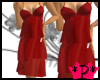 *P* 3- Layer Red Dress