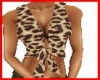 Leopard sexy tied shirt