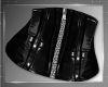 BLACK WET LOOK CORSET