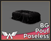A Black Grey Pouf