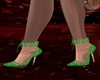 Green Sequin Coldo Heels