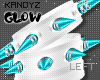 !!K Spike Glow Teal L