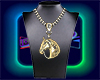 Gold horse necklace