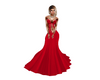 Red Regency Gown