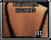 (MD)Black Onyx Hearts