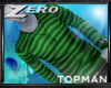 |Z| Topman Green Stripe